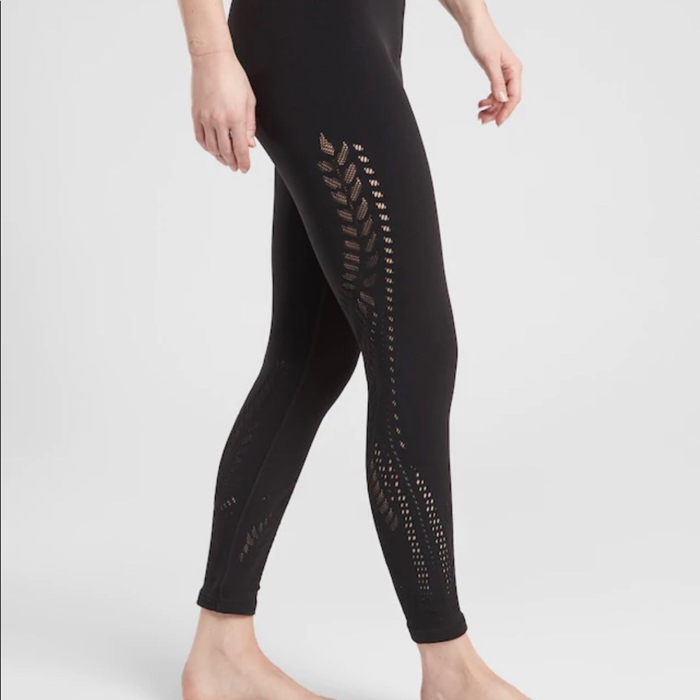 Athleta (NWT) Knit Warp Tights; Size S/M